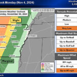 Severe Weather Alert Day: November 4, 2024 Severe Weather Alert 11-4-2024