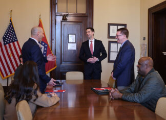 Members of ATU Community Visit U.S. Capitol Arkansas SHAPE Delegation and Senator Tom Cotton February 2025