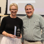 Nichols Recognized for Service to ATU at Reception Dr. Keegan Nichols and Dr. Russell Jones 3-11-2025