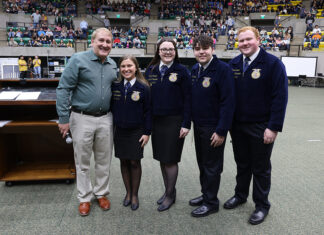FFA Day Reflective of ATU’s Commitment to Agriculture Dr. Russell Jones and FFA State Officers 3-13-2025