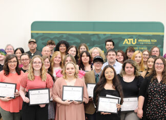 ATU-Ozark Inducts Students Into Honor Society ATU-Ozark NTHS 2025 Inductees Group Shot