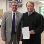 Cotton Takes ATU Board of Trustees Oath of Office Len Cotton and Judge Jay Patterson