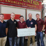 Pi Kappa Alpha Raises Funds for Local Firefighters Pi Kappa Alpha Donation to Crow Mountain Fire Department Spring 2025