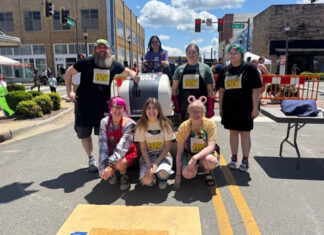ATU Artists Contribute to Live Printing Event Steamroller Printing at Toad Suck Daze 2025