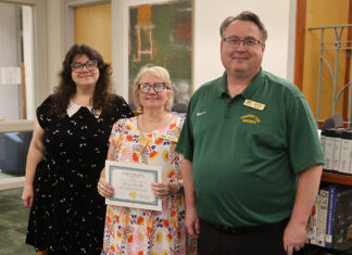 Reduced Textbook Costs Part of Tinerella’s Legacy Sherry Tinerella Certificate Presentation June 2025