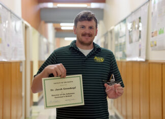 Faculty Senate Chooses Grosskopf for Monthly Award Dr. Jacob Grosskopf ATU Faculty Member of the Month Fall 2025