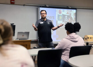 Future Math Teachers Learn From Current Practitioner Jon Sumners at ATU 9-8-2025