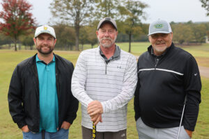 2025 ATU Homecoming Golf Classic Champions Dillon Young_Bob Beaird_Shawn Pless