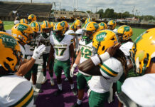 Tech Tidbits: HSU Poses Challenge for Wonder Boys ATU Pre-Game Huddle 10-18-2025