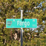 Touch of Tech Spirit Added to On-Campus Street Signs New Street Sign North Fargo Avenue Fall 2025