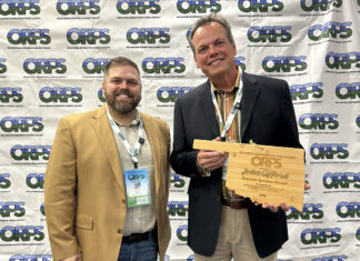 Bradley Conducts Interview at Statewide Conference Dr. Michael Bradley and John Gifford Fall 2025