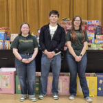 ATU Students Combat Food Insecurity in Community Skyla Eckhardt_Gannon Campbell_Lila Popken ATU Emerging Leaders Society Food Drive Fall 2025