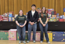 ATU Students Combat Food Insecurity in Community Skyla Eckhardt_Gannon Campbell_Lila Popken ATU Emerging Leaders Society Food Drive Fall 2025