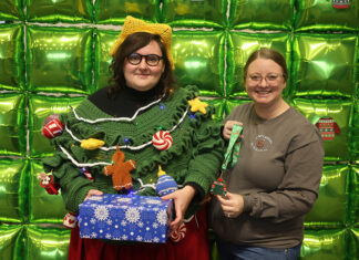 ATU Faculty, Staff Don Their Ugly Holiday Sweaters Sylvia Cooper 2025 Ugly Holiday Sweater Champion