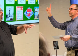 Housenick, Eshelman Speak at Pints and Professors Dr. Christopher Housenick and Dr. David Eshelman February 2026