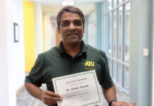 Ghosh Selected for Monthly ATU Faculty Award Dr. Robin Ghosh ATU Faculty Member of the Month 4-30-2026