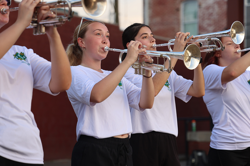 ATU Marching Band at Depot Park August 2025