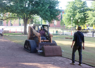 Green Space Project Continues Near Hindsman Tower Sod Installation 7-9-2026