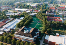 ATU: No. 1 Regional Public University in Arkansas ATU Campus Russellville Aerial Photo Looking South 2026