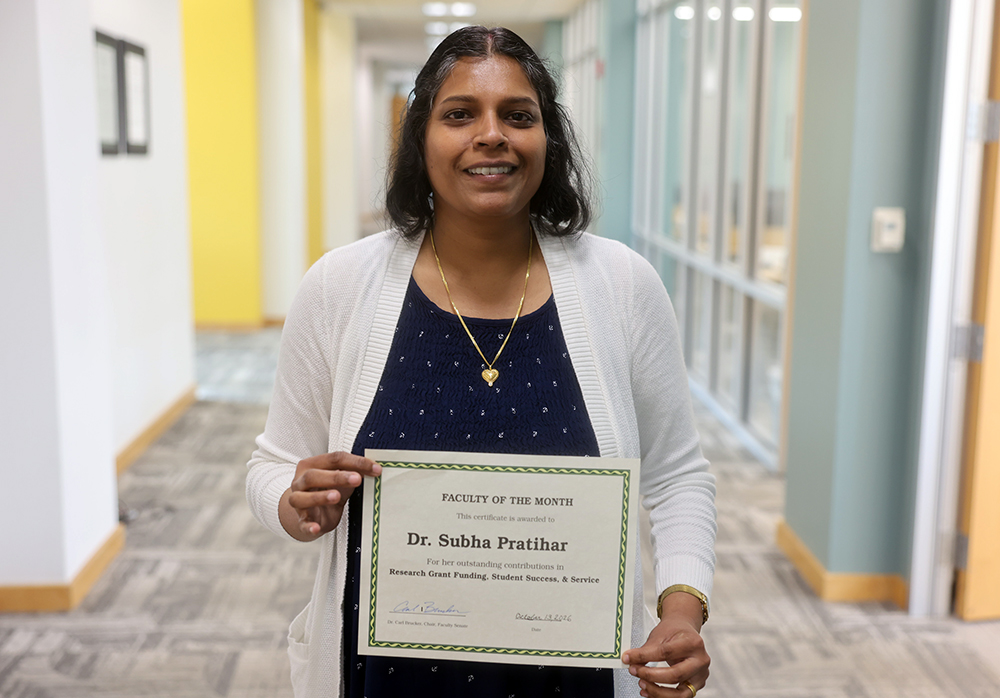 Dr. Subha Pratihar ATU Faculty Member of the Month 10-13-2026 Dr. Subha Pratihar ATU Faculty Member of the Month 10-13-2026